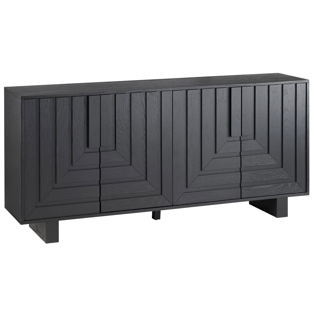 Dylan 4 Door Sideboard, Black-Furniture - Storage-High Fashion Home