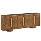 Adler 6 Door Sideboard, Brown-Furniture - Storage-High Fashion Home