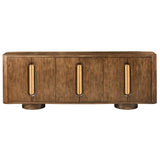 Adler 6 Door Sideboard, Brown-Furniture - Storage-High Fashion Home