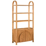 Arlo Bookshelf, Natural-Furniture - Storage-High Fashion Home