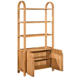 Arlo Bookshelf, Natural-Furniture - Storage-High Fashion Home