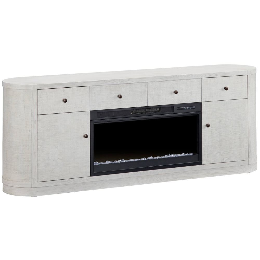 Kessler Electric Fireplace, White Wash