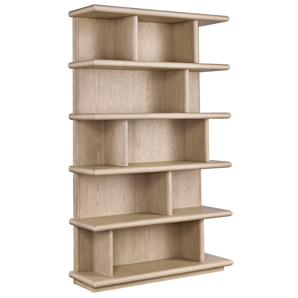 Crestview Arabelle Beige/Whitewash 5-Shelf Etagere