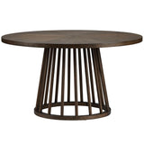 Brunswick Round Dining Table, Brown-Furniture - Dining-High Fashion Home