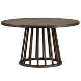 Brunswick Round Dining Table, Brown-Furniture - Dining-High Fashion Home