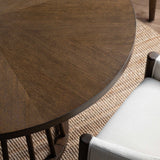 Brunswick Round Dining Table, Brown-Furniture - Dining-High Fashion Home