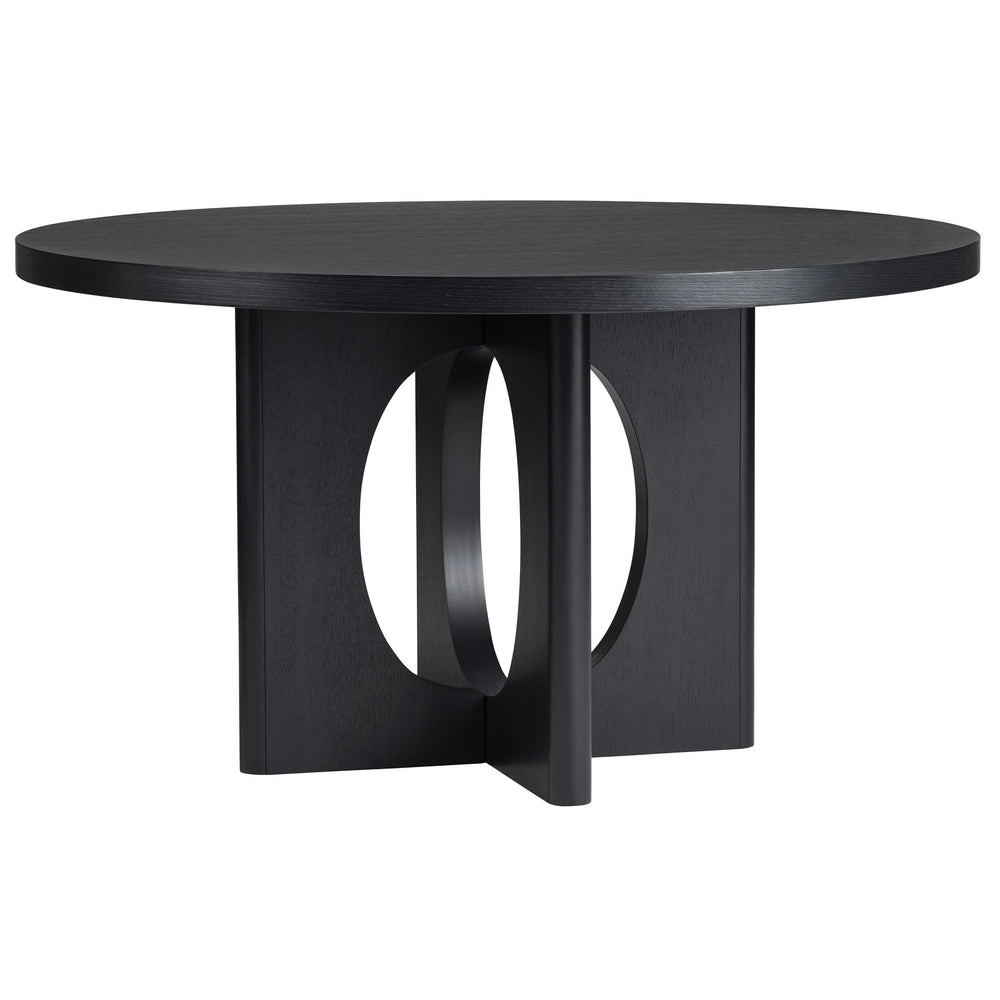 Wyndham Round Dining Table, Black-Furniture - Dining-High Fashion Home