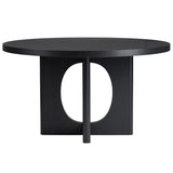 Wyndham Round Dining Table, Black-Furniture - Dining-High Fashion Home