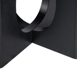 Wyndham Round Dining Table, Black-Furniture - Dining-High Fashion Home