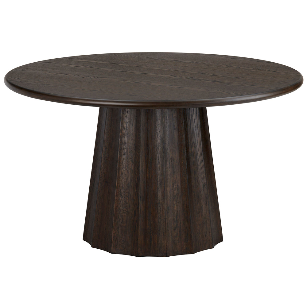 Calloway Round Dining Table, Dark Brown