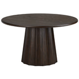 Calloway Round Dining Table, Dark Brown