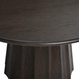Calloway Round Dining Table, Dark Brown