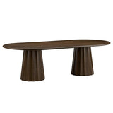 Calloway Oval Dining Table, Brown