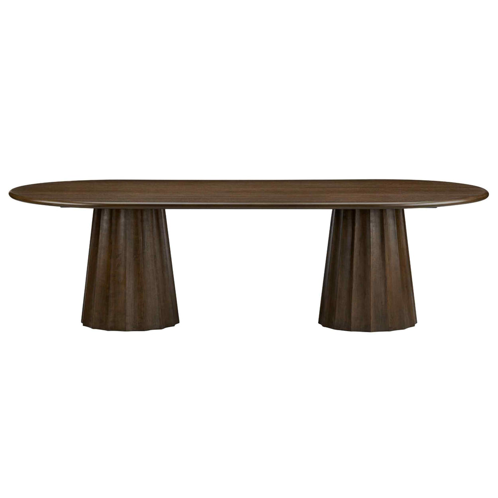Calloway Oval Dining Table, Brown