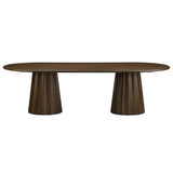 Calloway Oval Dining Table, Brown