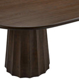 Calloway Oval Dining Table, Brown