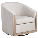Bennett Swivel Chair, Cream