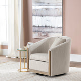 Bennett Swivel Chair, Cream