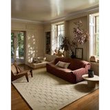 Leanne Ford × Loloi Rug Craven CVN-04, Oatmeal/Dove-Rugs1-High Fashion Home