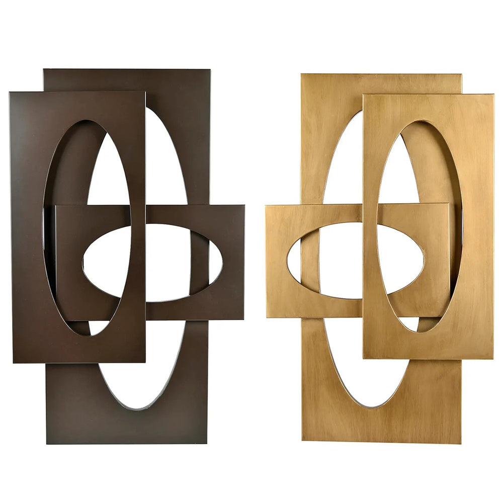 Shapes In Motion Wall Decor, Brown