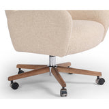 Cade Desk Chair, Lisbon Cream-Furniture - Chairs-High Fashion Home