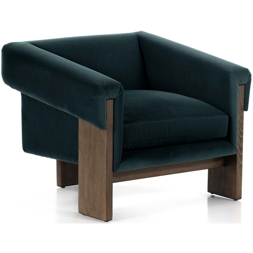 Cairo Chair, Modern Velvet Smoke by Four Hands