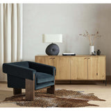 Cairo Chair, Modern Velvet Smoke by Four Hands