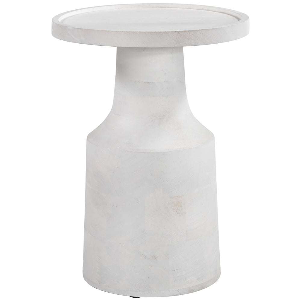 Cala Side Table, White-Furniture - Accent Tables-High Fashion Home