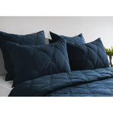 Caleb Quilt, Midnight Blue-Accessories-High Fashion Home
