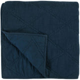 Caleb Quilt, Midnight Blue-Accessories-High Fashion Home