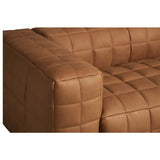 Callan Leather Sofa, Tan-Furniture - Sofas-High Fashion Home