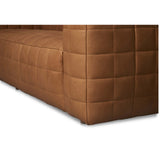 Callan Leather Sofa, Tan-Furniture - Sofas-High Fashion Home