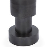 Callen Round Accent Table, Antique Nickel-Furniture - Accent Tables-High Fashion Home