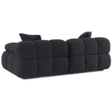 Calliope Modular Loveseat, Black-Furniture - Sofas-High Fashion Home