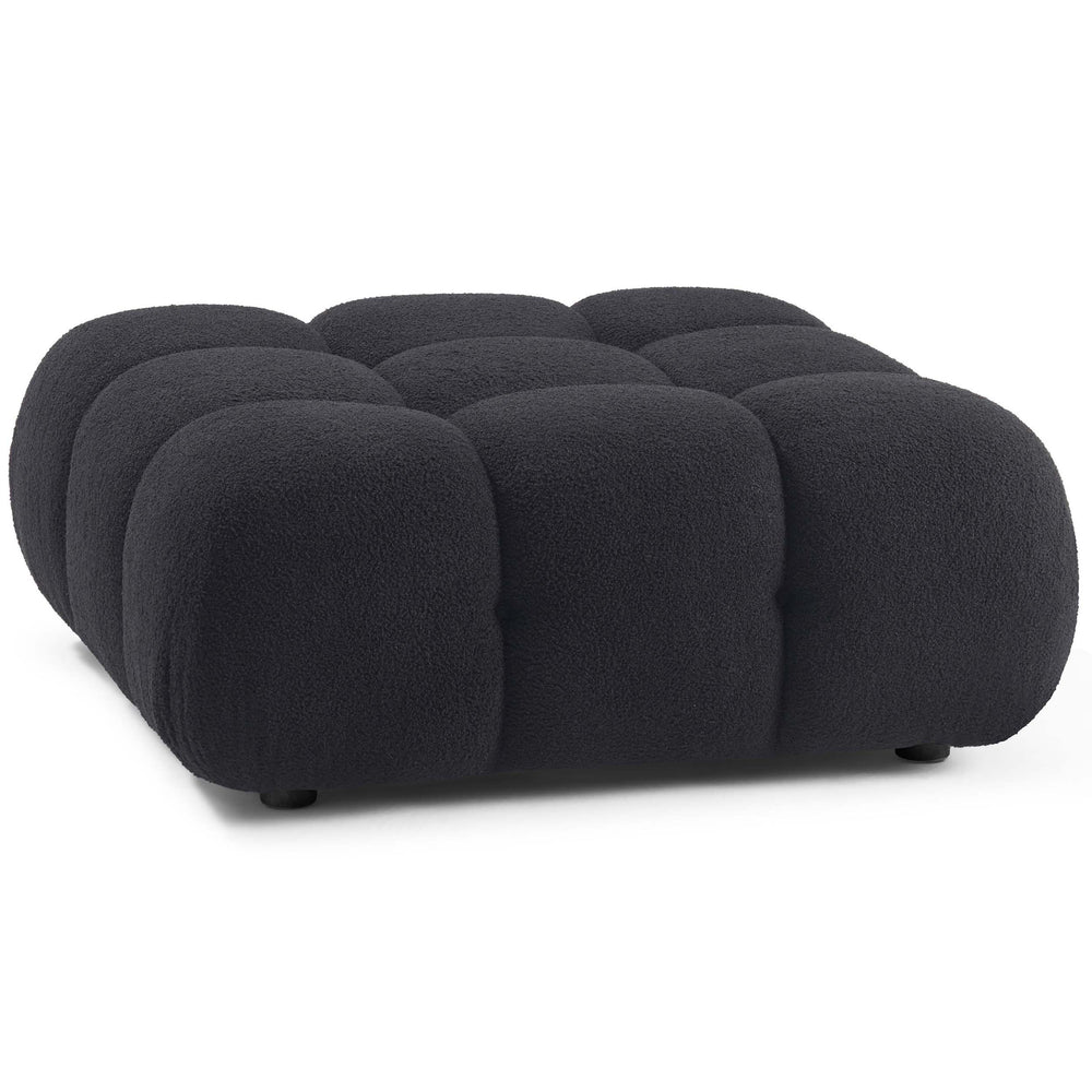 Calliope Modular Ottoman, Black-Furniture - Chairs-High Fashion Home