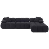 Calliope Modular Sectional, Black-Furniture - Sofas-High Fashion Home