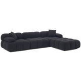 Calliope Modular Sectional, Black-Furniture - Sofas-High Fashion Home