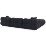 Calliope Modular Sectional, Black-Furniture - Sofas-High Fashion Home