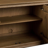 Cambra Media Console, Drifted Oak by Amber Lewis x Four Hands-Furniture - Storage-High Fashion Home