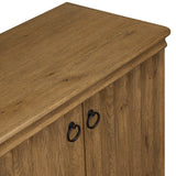Cambra Media Console, Drifted Oak by Amber Lewis x Four Hands-Furniture - Storage-High Fashion Home