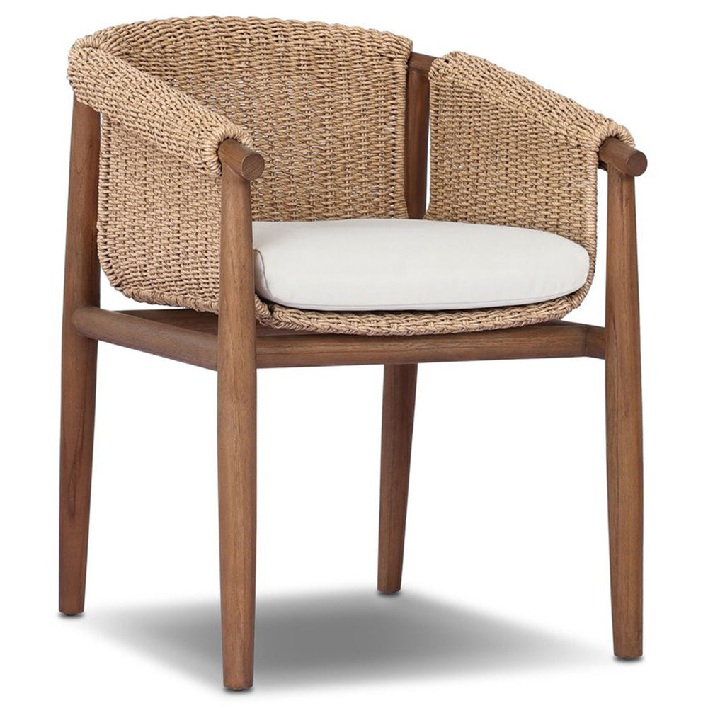 Cambrie Outdoor Dining Chair, Arashi Salt, Set of 2 by Four Hands