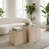 Cambro Coffee Table Set, Stone Beige