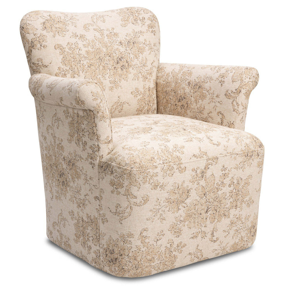 Camellia Swivel Chair, Fallingbrook Natural by Amber Lewis x Four Hands