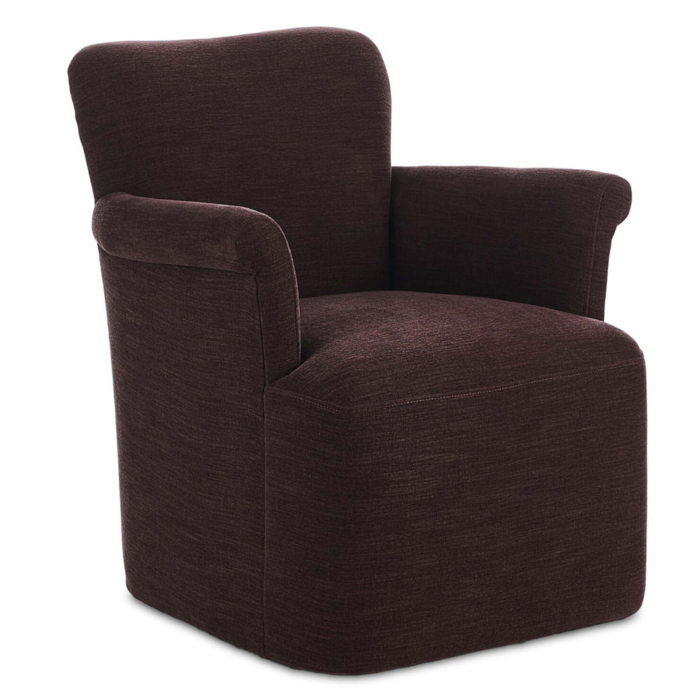 Camellia Swivel Chair, Laughlin Plum by Amber Lewis x Four Hands