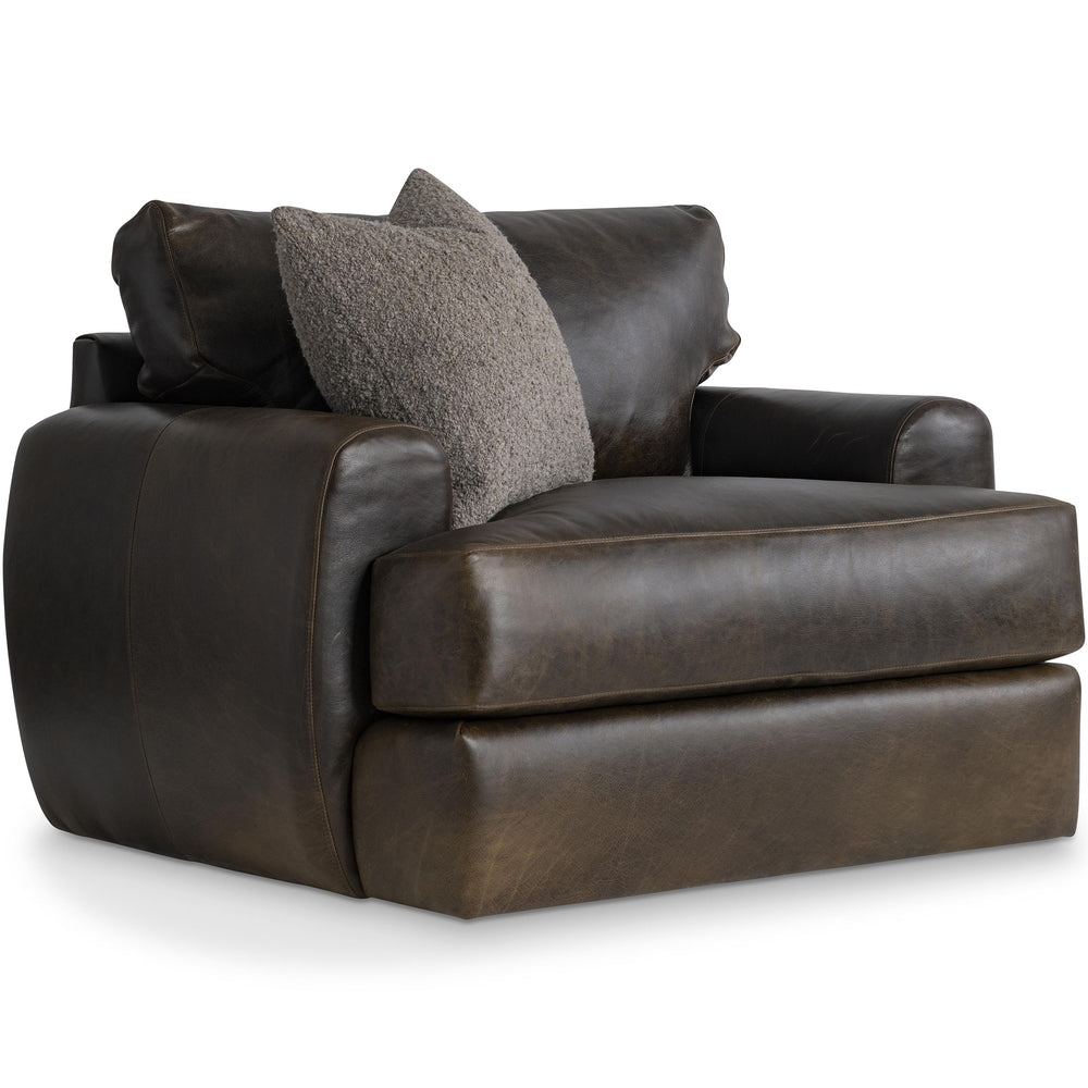 Cameron Leather Swivel Chair, 296-233