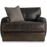 Cameron Leather Swivel Chair, 296-233