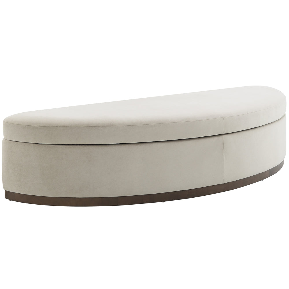 Cameron Storage Bench, Cashmere Dove-Furniture - Benches-High Fashion Home