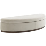 Cameron Storage Bench, Cashmere Dove-Furniture - Benches-High Fashion Home