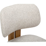 Camila Gliding Dining Chair, Diano Oyster, Set of 2