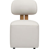 Camila Gliding Leather Dining Chair, Bowden Frost, Set of 2